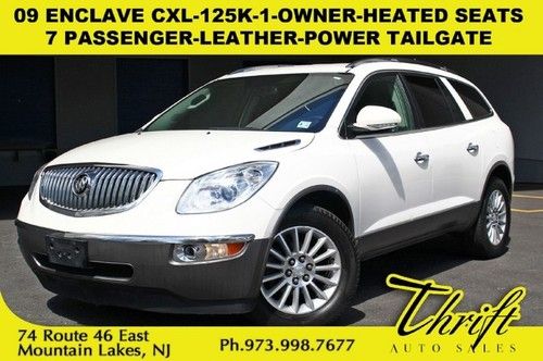 09 enclave cxl-125k-1-owner-heated seats-7 passenger-leather-power tailgate