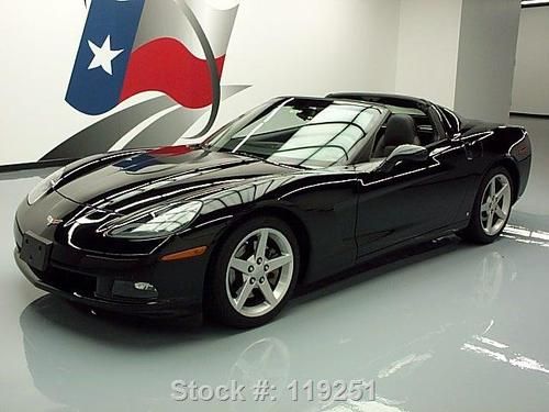 2007 chevy corvette lt coupe automatic blk on blk 12k texas direct auto