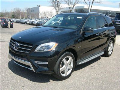 2012 ml 550 4 matic, p2/lighting/drivers assist packages, blk/blk, pano roof