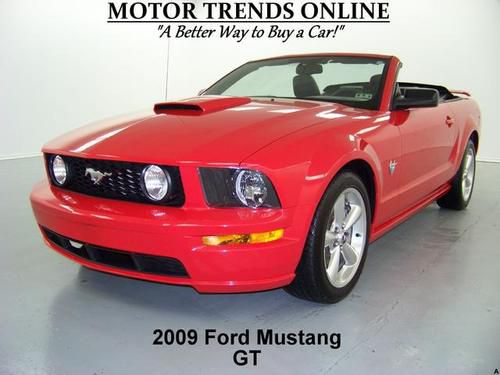 Gt premium convertible hood scoop htd seat polished wheels 2009 ford mustang 45k