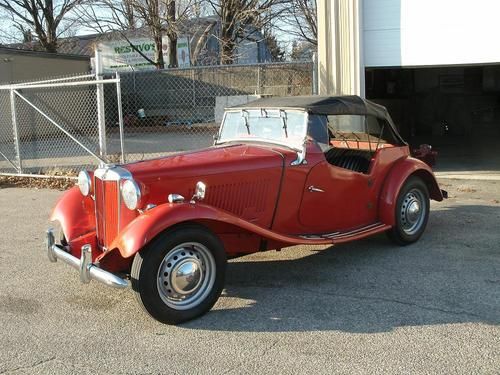 1952 mg td red/black nice car just serviced and ready to go no reserve!