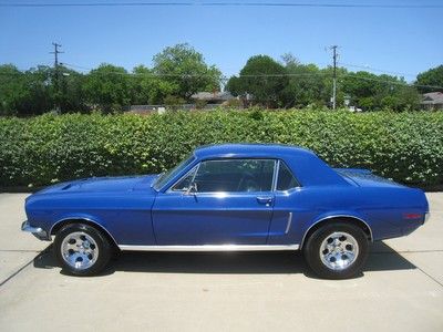 1968 ford mustang 302 j-code coupe automatic with disc &amp; powersteering