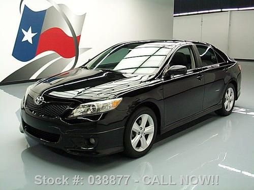2010 toyota camry se sunroof leather blk on blk 60k mi texas direct auto