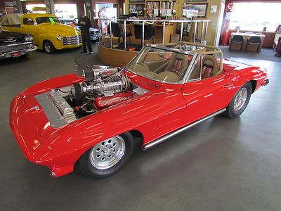1964 corvette pro street zl1 427 bds 871 blower, fuel injected, show quality