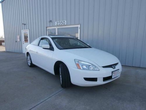2005 honda accord ex-l coupe v6 rare 6 speed leather moon