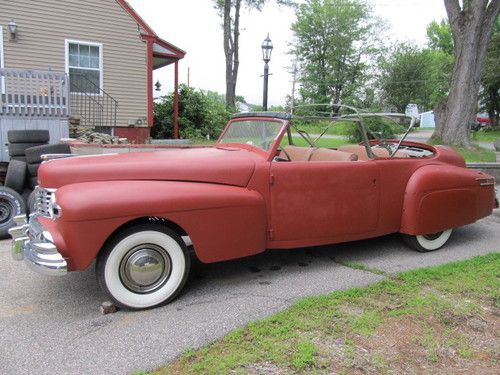 1948 lincoln continental convertible solid project car