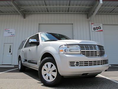 2007 lincoln navigator l 4x4 3rd row rear dvd suburban expedition low reserve no