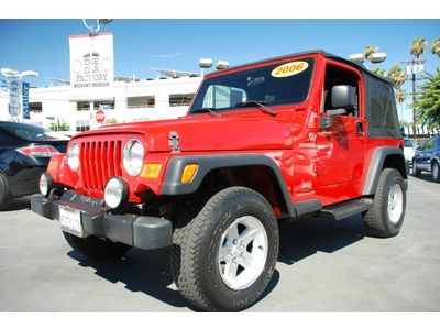 Sport manual convertible 4.0 4x4 tow hooks awd all-terrain a/c red clean carfax