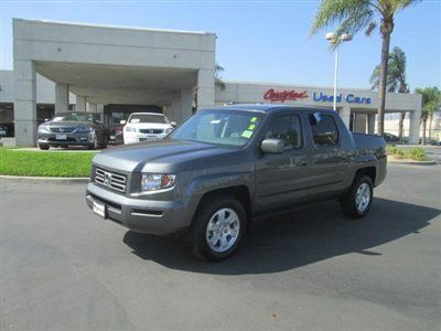 2008 honda ridgeline, we finance! rts 4x4 truck, v6, warranty, gray metallic