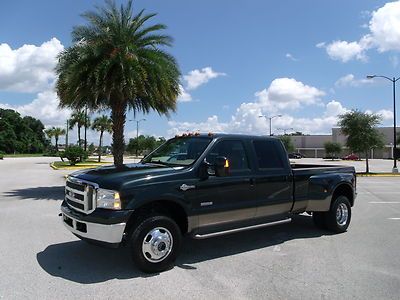 Ford f350 crew cab dually 4wd 4x4 lariat king ranch turbo diesel one owner!!!!!!