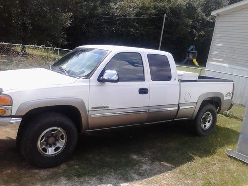 2000 gmc sierra 2500 4 wheel drive white excellent condition extended cab