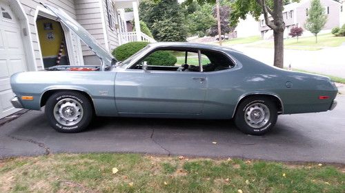*1972 plymouth duster 340, #'s matching, buildsheet, dealer invoice, rare color*