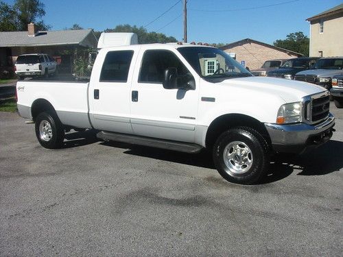 02 ford f350lariat 4wd 1 ton crew longbox 4 door 7.3 powerstroke diesel