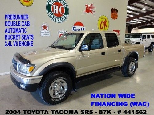 2004 tacoma prerunner sr5 doublecab 4x2,v6,auto,cloth,16in whls,87k,we finance!!