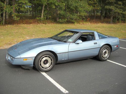 1984 chevrolet corvette 22k orig miles auto z51 light blue metallic 1 of 1196