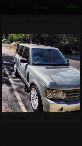 2006 range rover hse sport salvage great condition. no reserve!!!