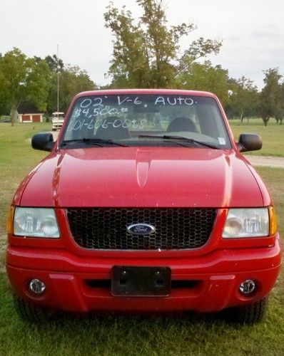 2002 red ford ranger edge extended cab pickup 2-door 3.0l automatic