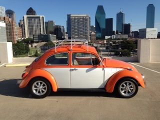 1969 volkswagen beetle bug - full frame on restoration