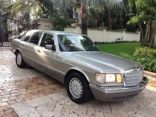 1989 420sel low miles garage kept clean carfaxw books records showroom condition