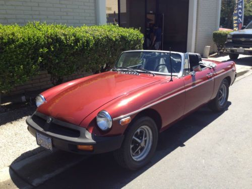 1977 mgb, very good conditon.  new soft top never installed on car.