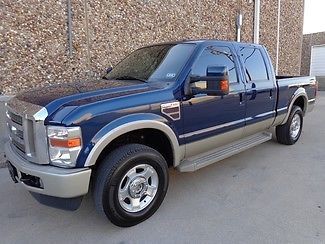 2008 ford f250 king ranch crew cab short bed diesel-4x4-navi-dvd-tv-no reserve
