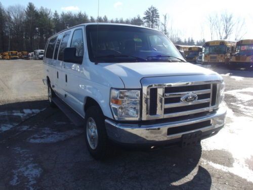 2010 ford e-series extended van 3 rows of seats luggage space 138 wb low price