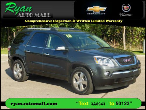 Slt-1 3.6l awd-leather- bose stereo-gm certified-clean autocheck-quad seating