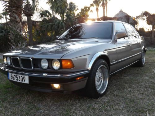 1989 bmw 750il v12 euro spec grey market 79,000 miles rare runs/drives like new!