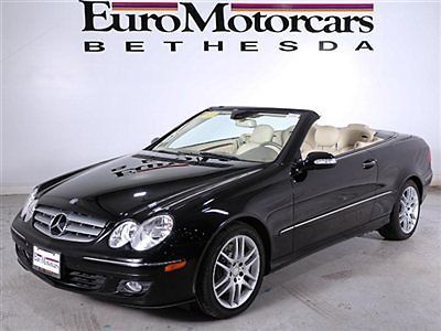 Mb certified cpo navigation convertible black stone leather financing clk 8 used