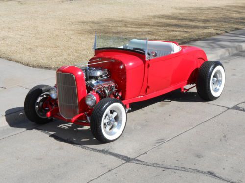 1928 ford model a hi-boy roadster hot rod w/32 grille shell 2,981 miles on build