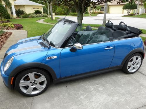 2008 mini cooper s convertible;  35k, 6sp, sport, premium, conv pkg, cold wthr