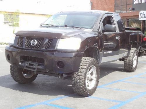 2009 nissan titan xe king cab damaged salvage fixer runs!! cooling good!! l@@k!!