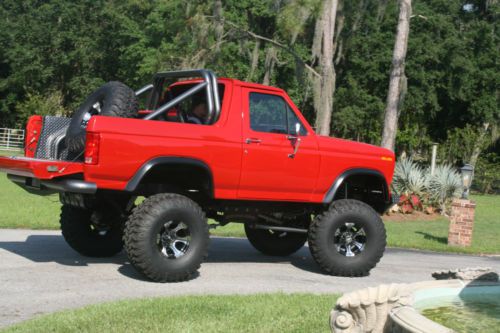 4x4 lifted stunning 1986 ford bronco-rock climber off road   2014 finished