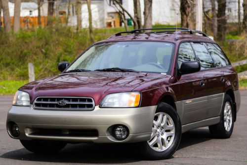 2001 subaru outback 5speed manual awd wagon 1 owner sericed low77k miles carfax