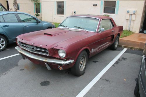 1965 ford mustang 2 door coupe 6 cylinder automatic transmission runs good!!!