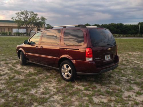 Chevy minivan, dvd, burgundy, red, clean, florida, traction &amp; stability control