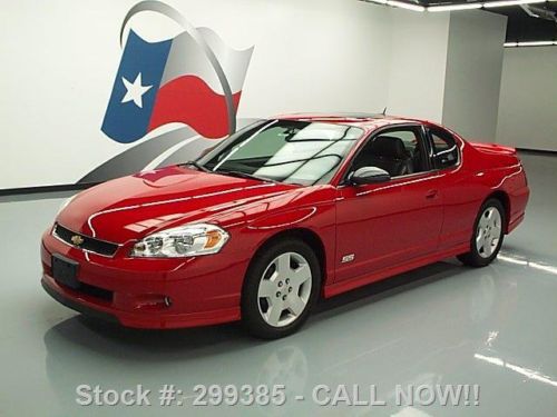 2006 chevy monte carlo ss heated leather sunroof 16k mi texas direct auto