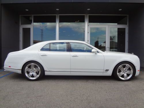 2012 bentley mulsanne white on white 12k miles