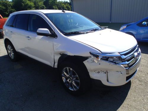 2012 ford edge limited, salvage, damaged, wrecked, runs and drives
