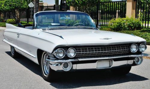 Simply magnificent 1961 cadillac deville convertible wire wheels simply sweet.