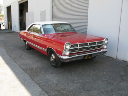 1967 ford fairlane red coupe 390 california car no rust patina scta unrestored