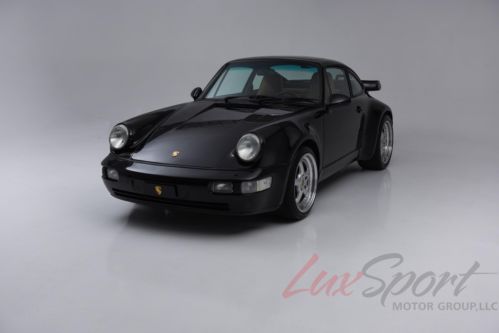 1992 porsche 911 3.3 turbo rare black/cashmere 5-speed only 64,000 miles perfect