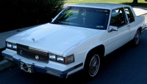 1986 coupe,beautiful white/navy cloth int,auto,v-8,ps,pdb,ac,87k orig.miles,exc.