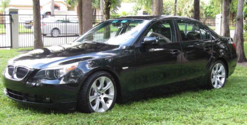 2004 bmw  545i black sedan