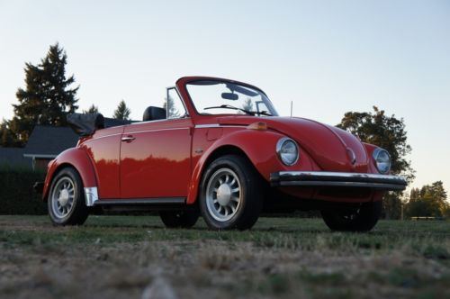 1977 volkswagon beetle convertible bug fuel injected zero rust!!