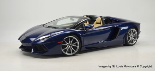 2013 lamborghini aventador roadster blu hera sabbia nero factory marketing car!