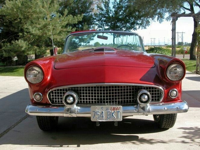 1956 ford t-bird convertible deluxe w continental kit