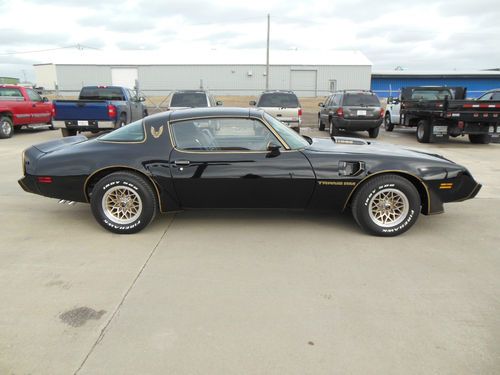 1980 pontiac firebird trans am ws6 smokey bandit black gold restored t-tops 6.6
