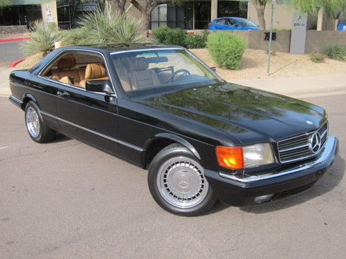 1985 mercedes-benz 500sec euro spec coupe, 2 owner, az car, stunning, like new!