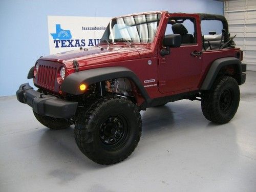 We finance!!!  2011 jeep wrangler sport 4x4 auto lift kit soft top a/c 17 rims!!